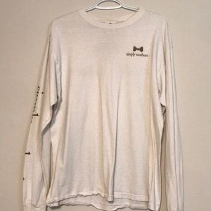 White Simply Southern long-sleeve shirt.
